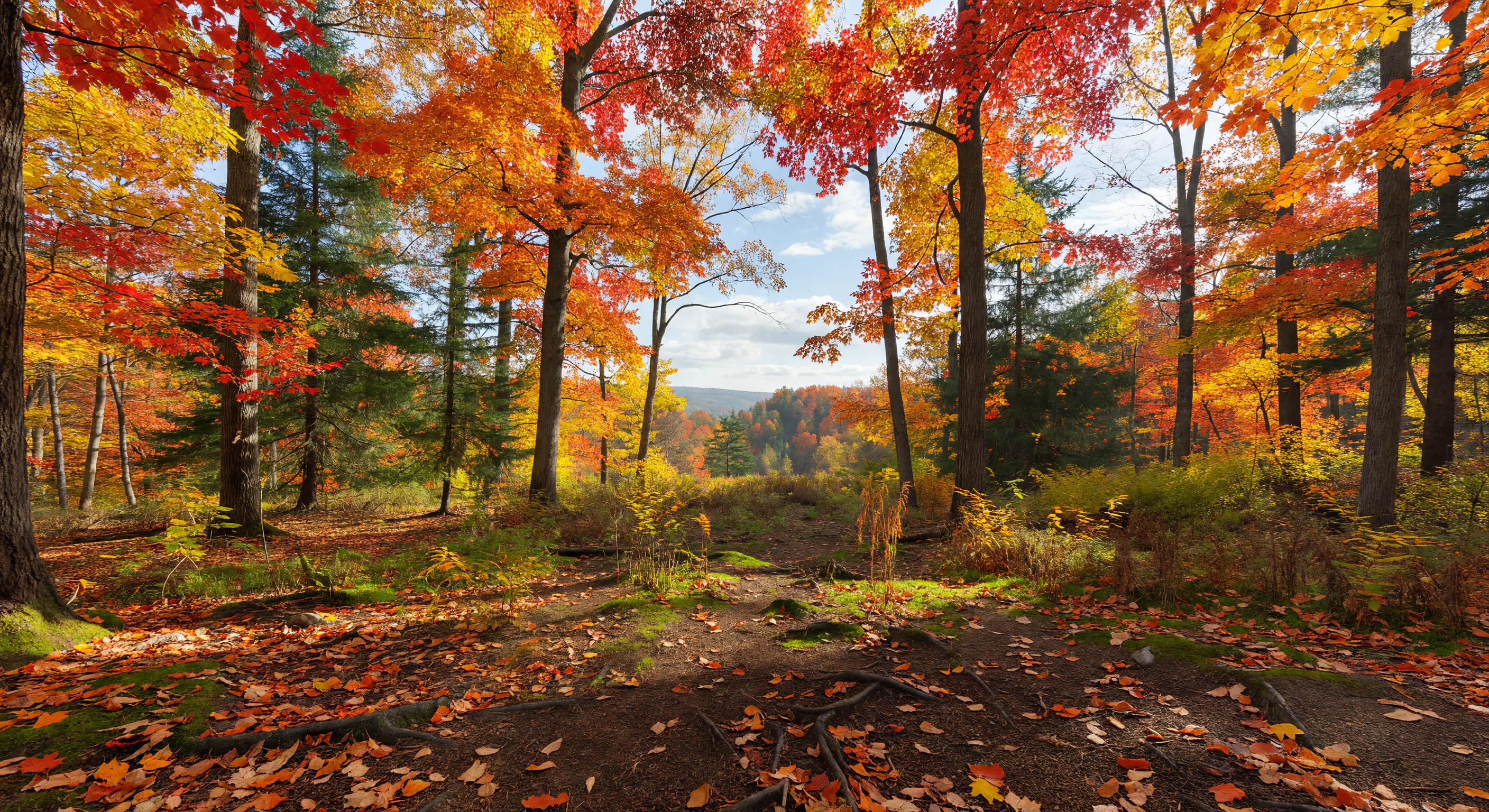 Autumn Peak Forest
