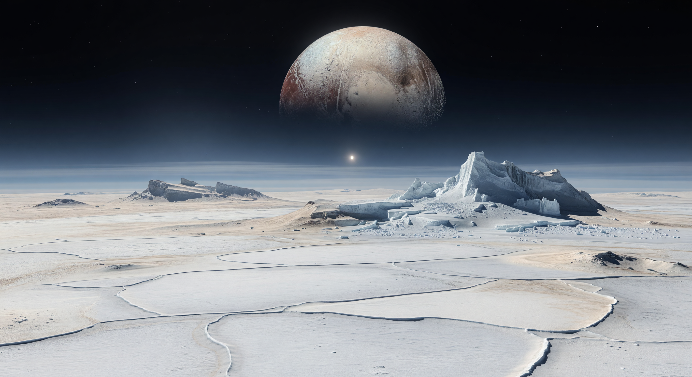 Charon über Sputnik