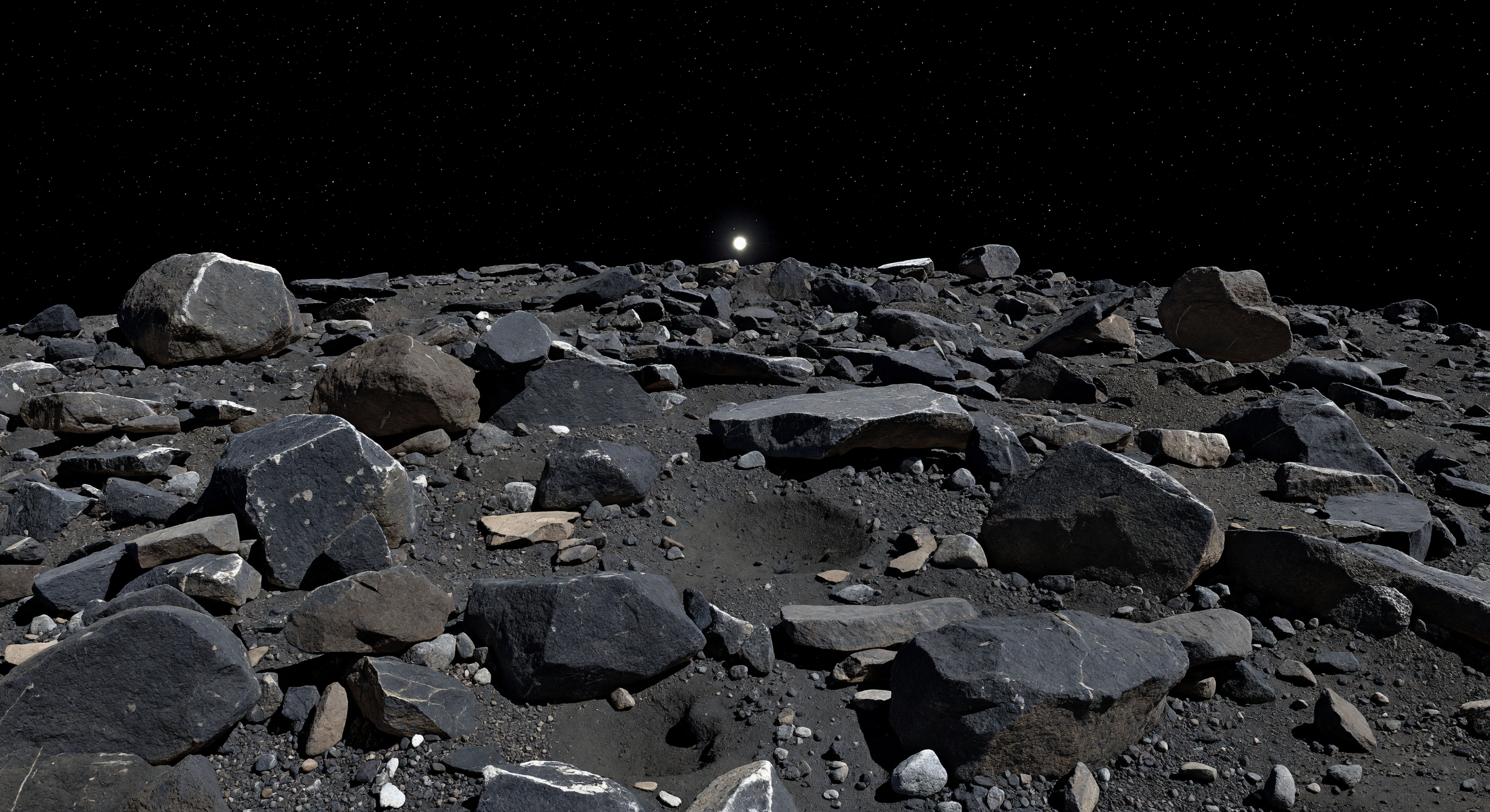 Llanura caótica de rocas