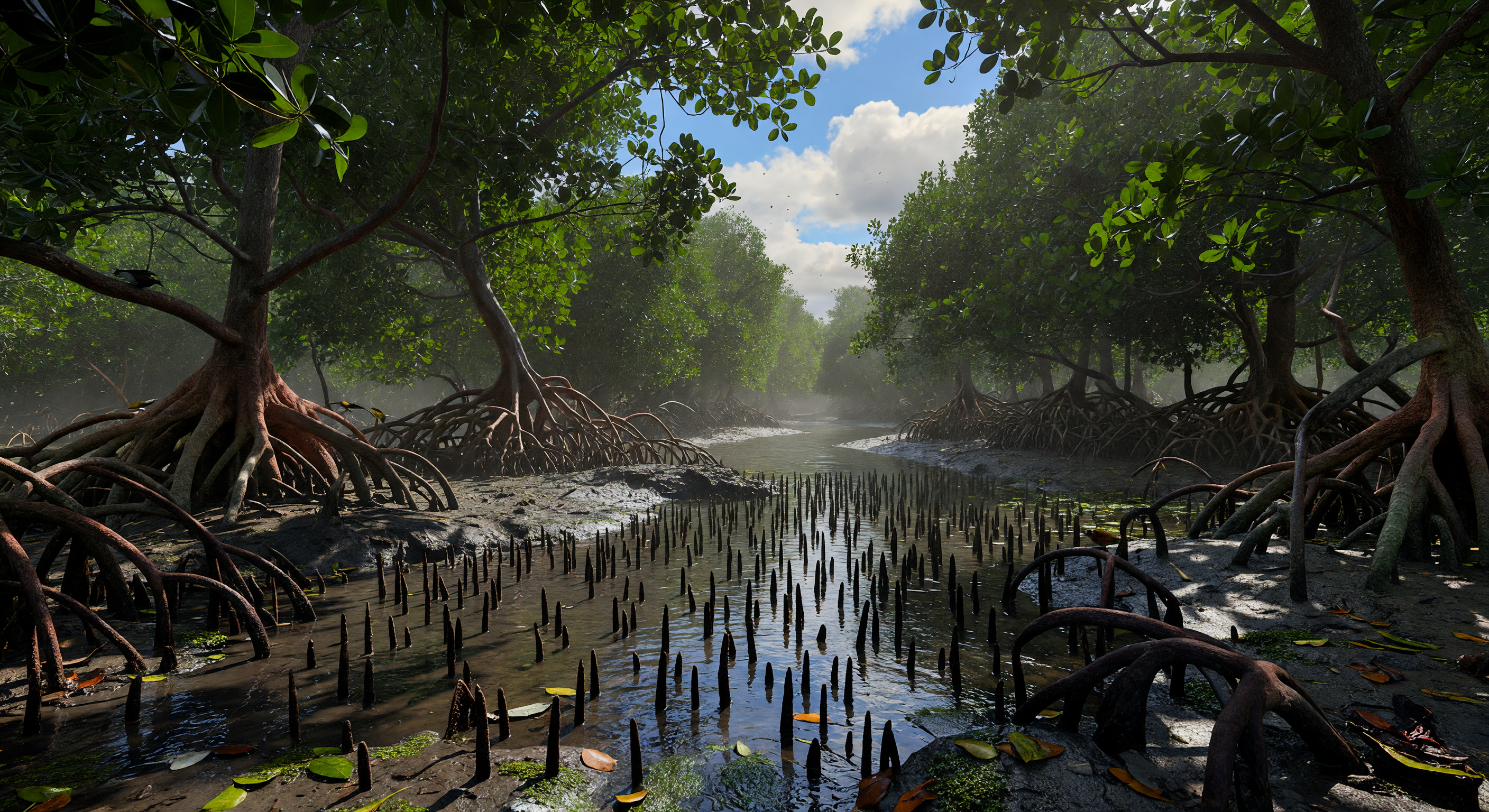 Manglar en pleamar