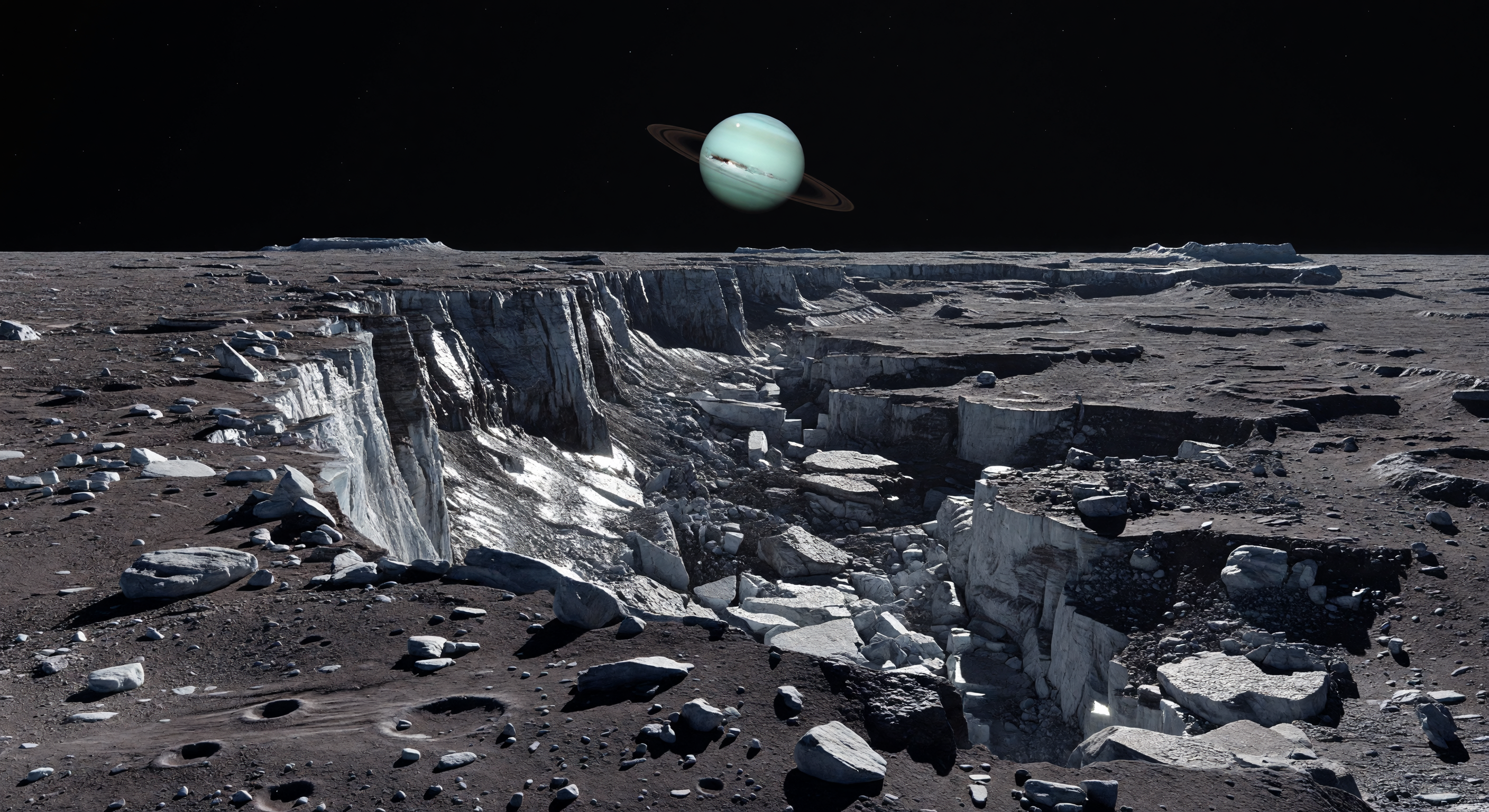 Sub-Uranian Scarp Vista