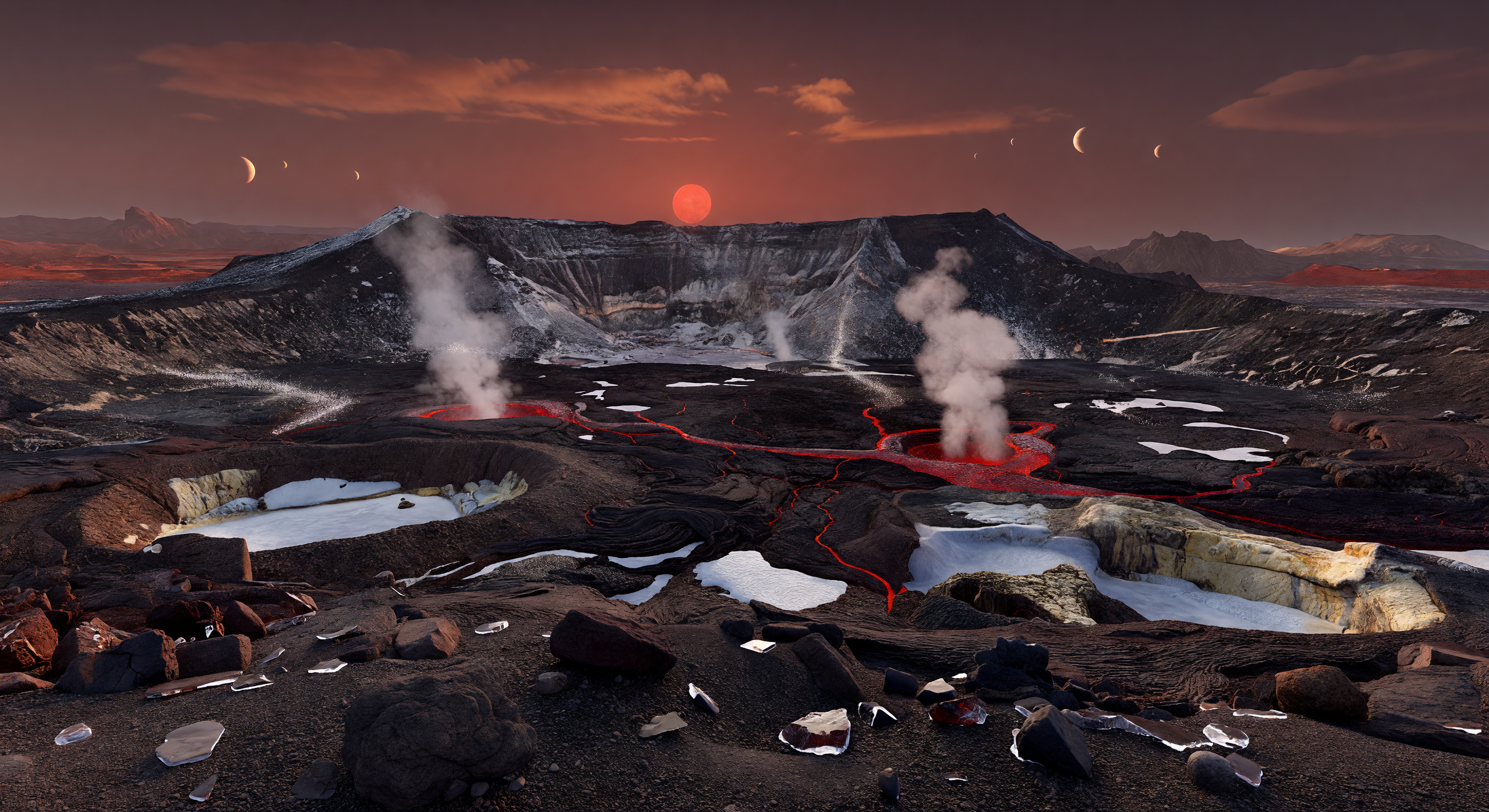 Ice-Cap Caldera Vents
