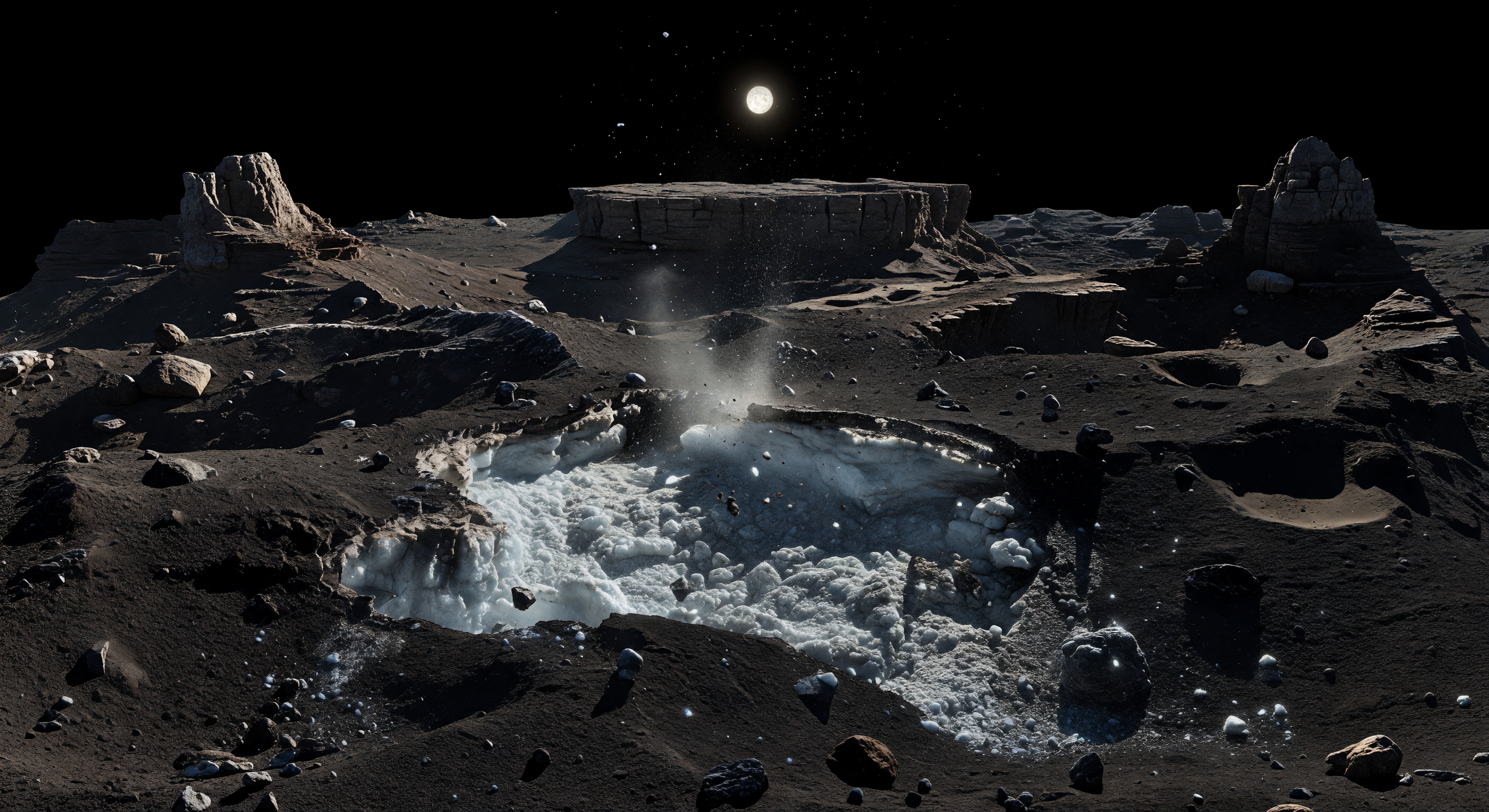 Fresh Ice Collapse Scar