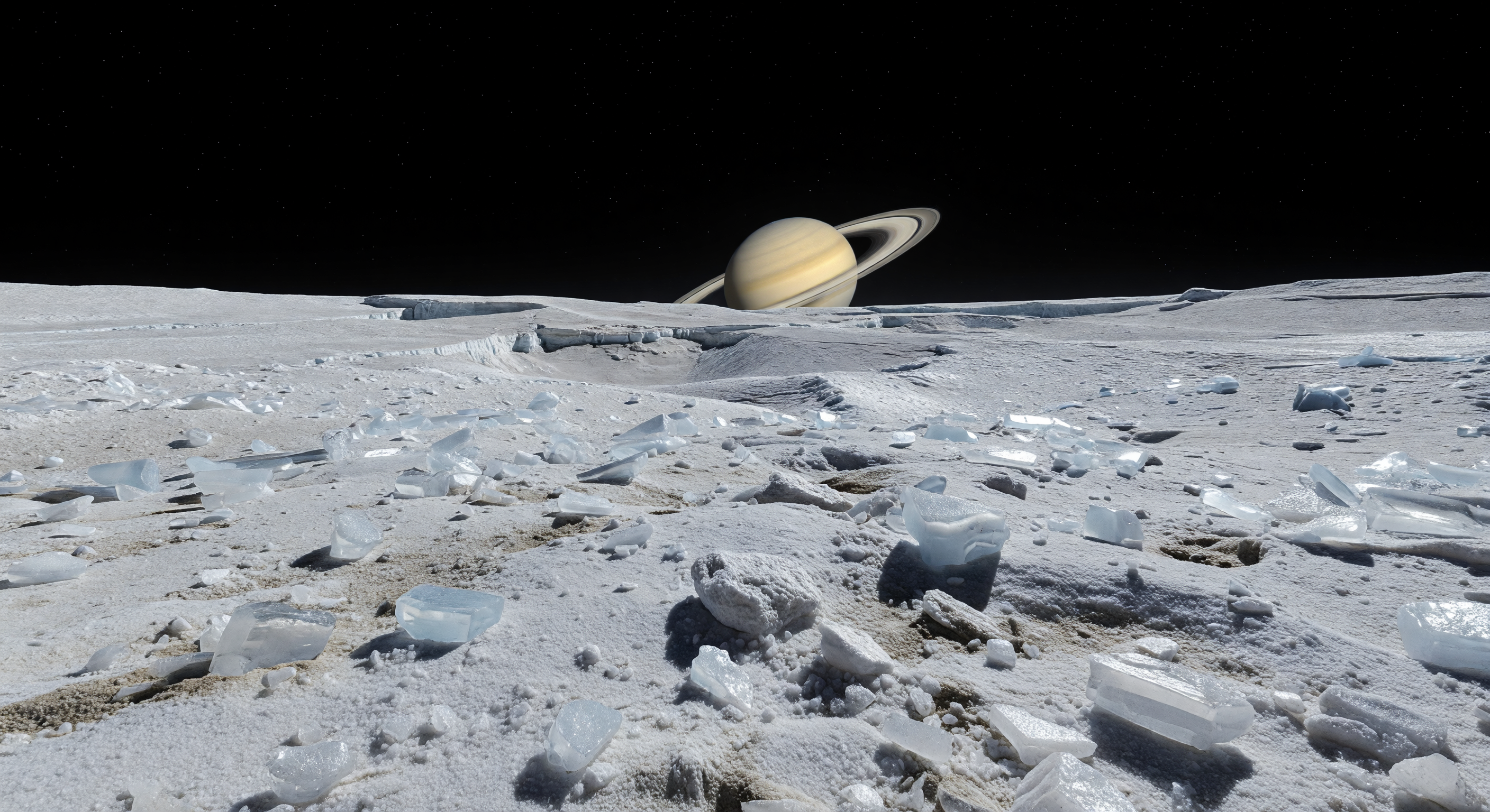 Regolith and Ice Blocks