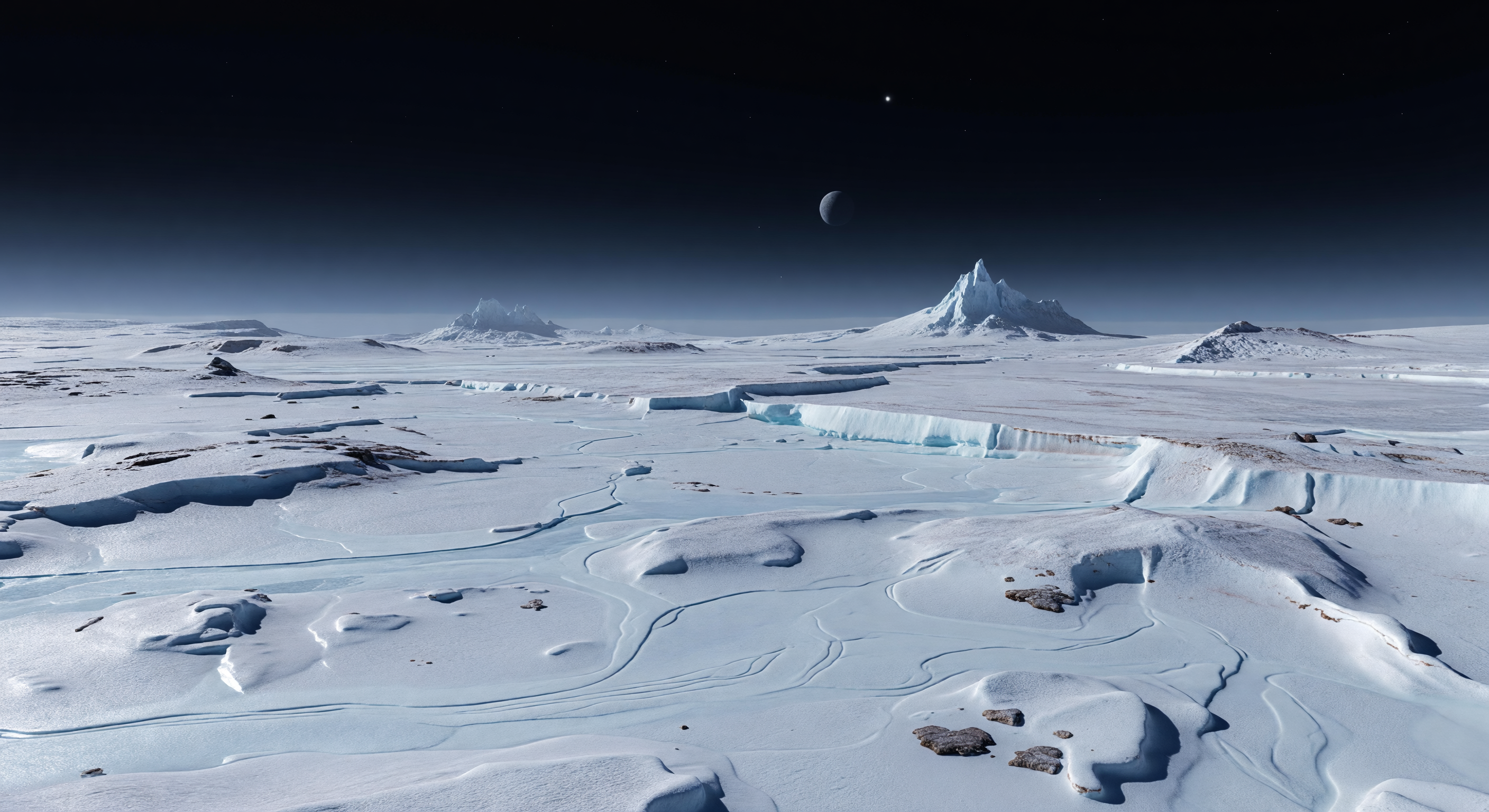 Virgil Fossae Ammonia-Rich Terrain