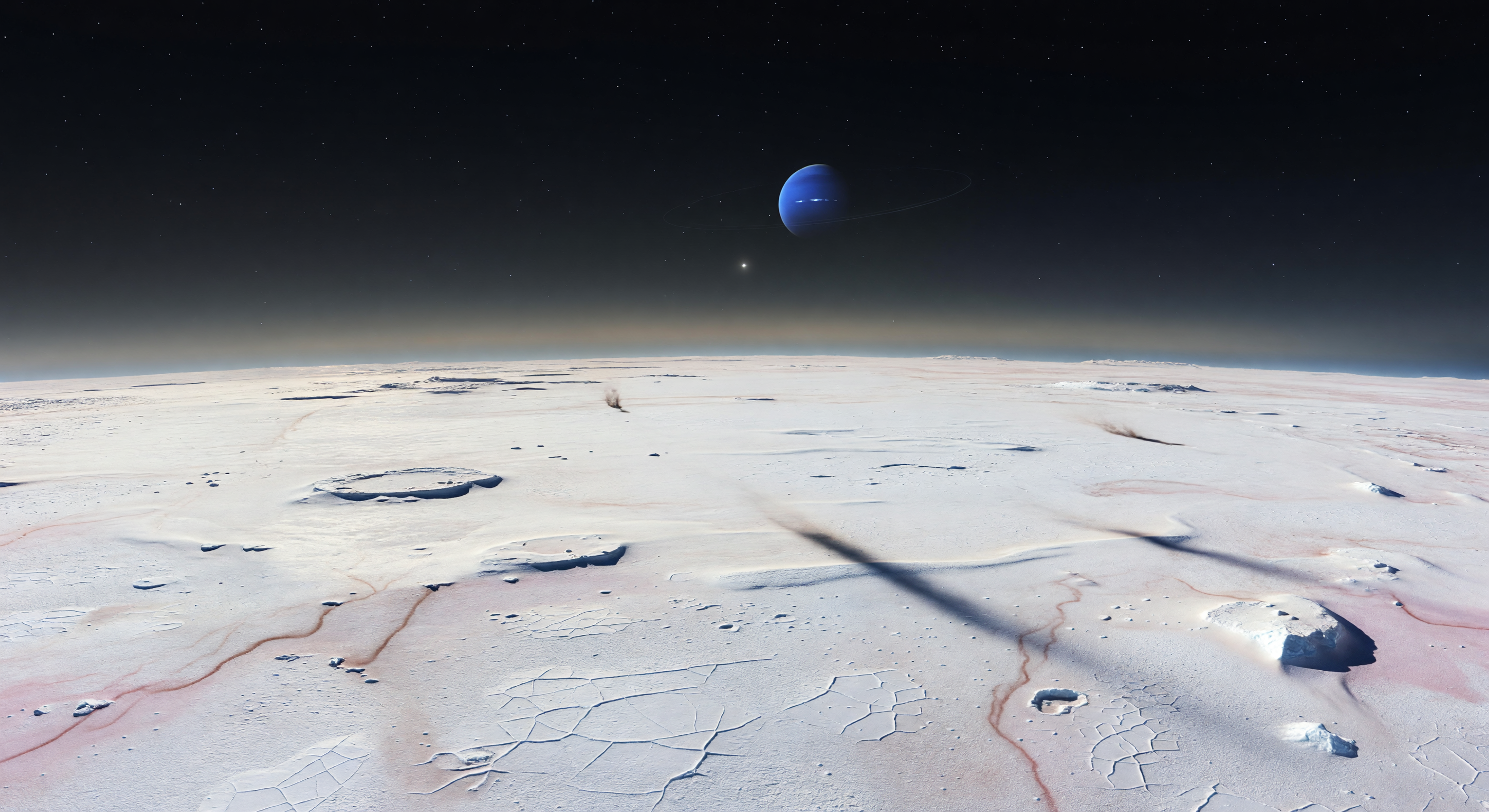 Polar Cap Under Neptune