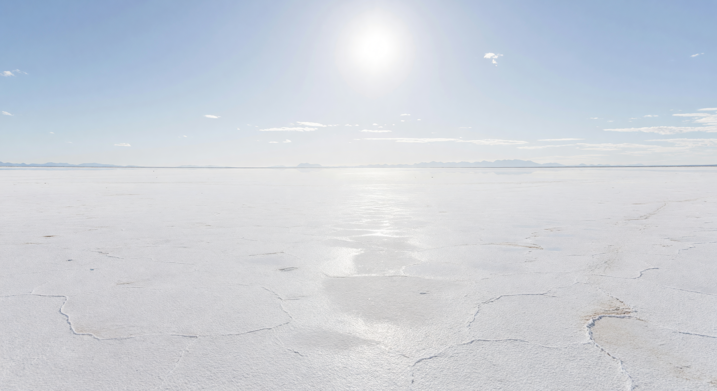 Bonneville Salt Flats at Midday