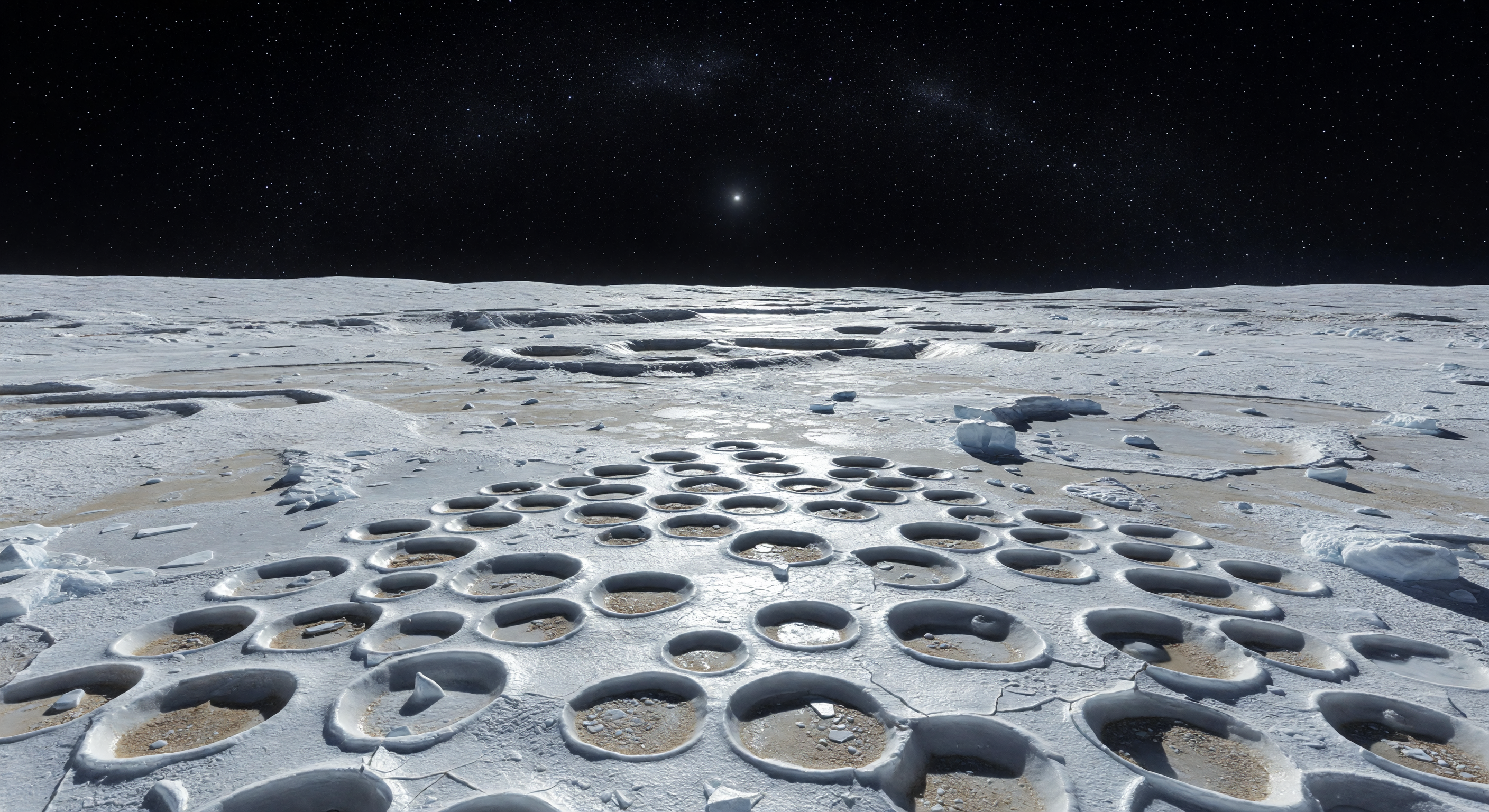 Scalloped Sublimation Pits