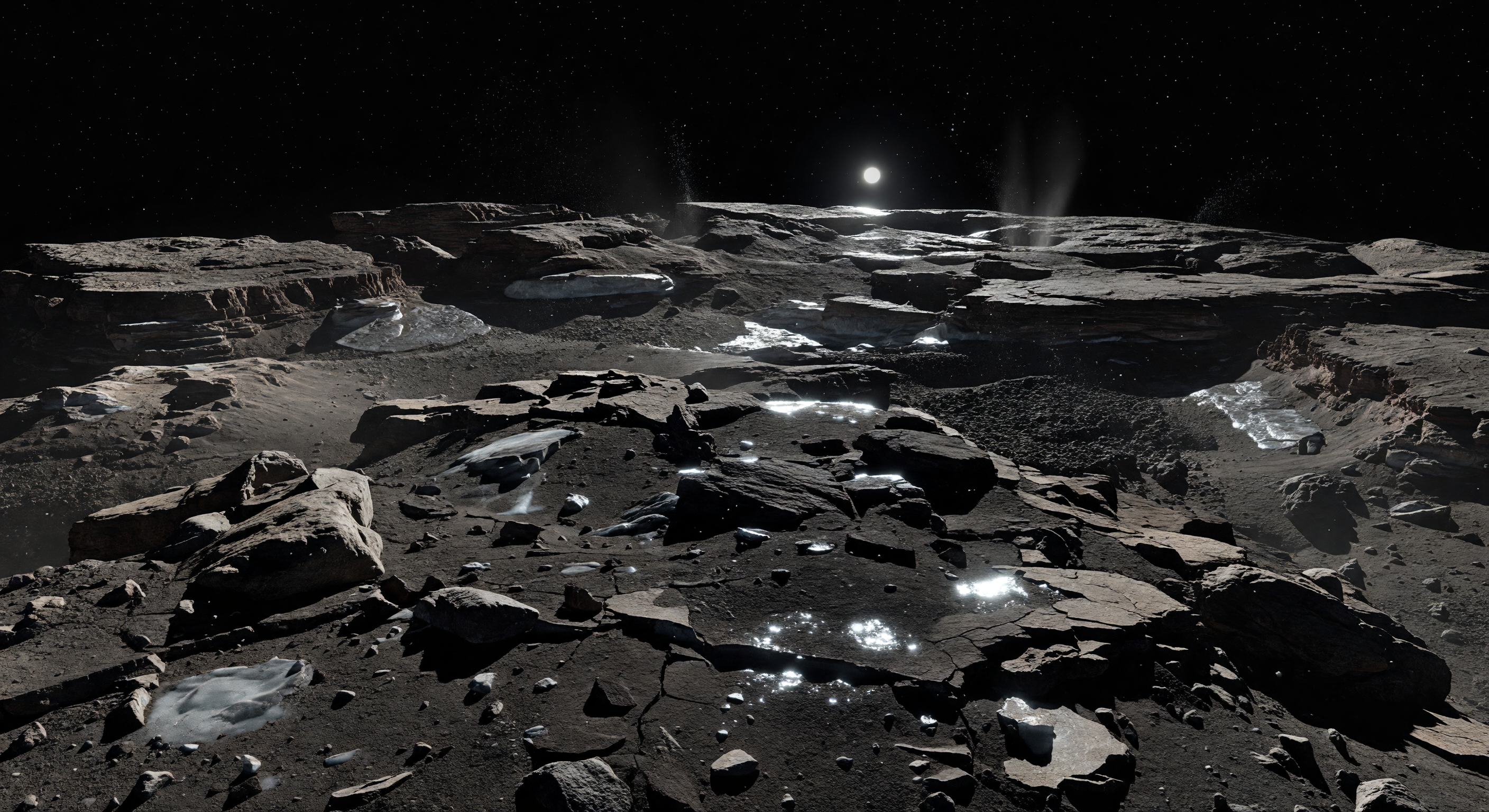 Summit Above Curved Horizon