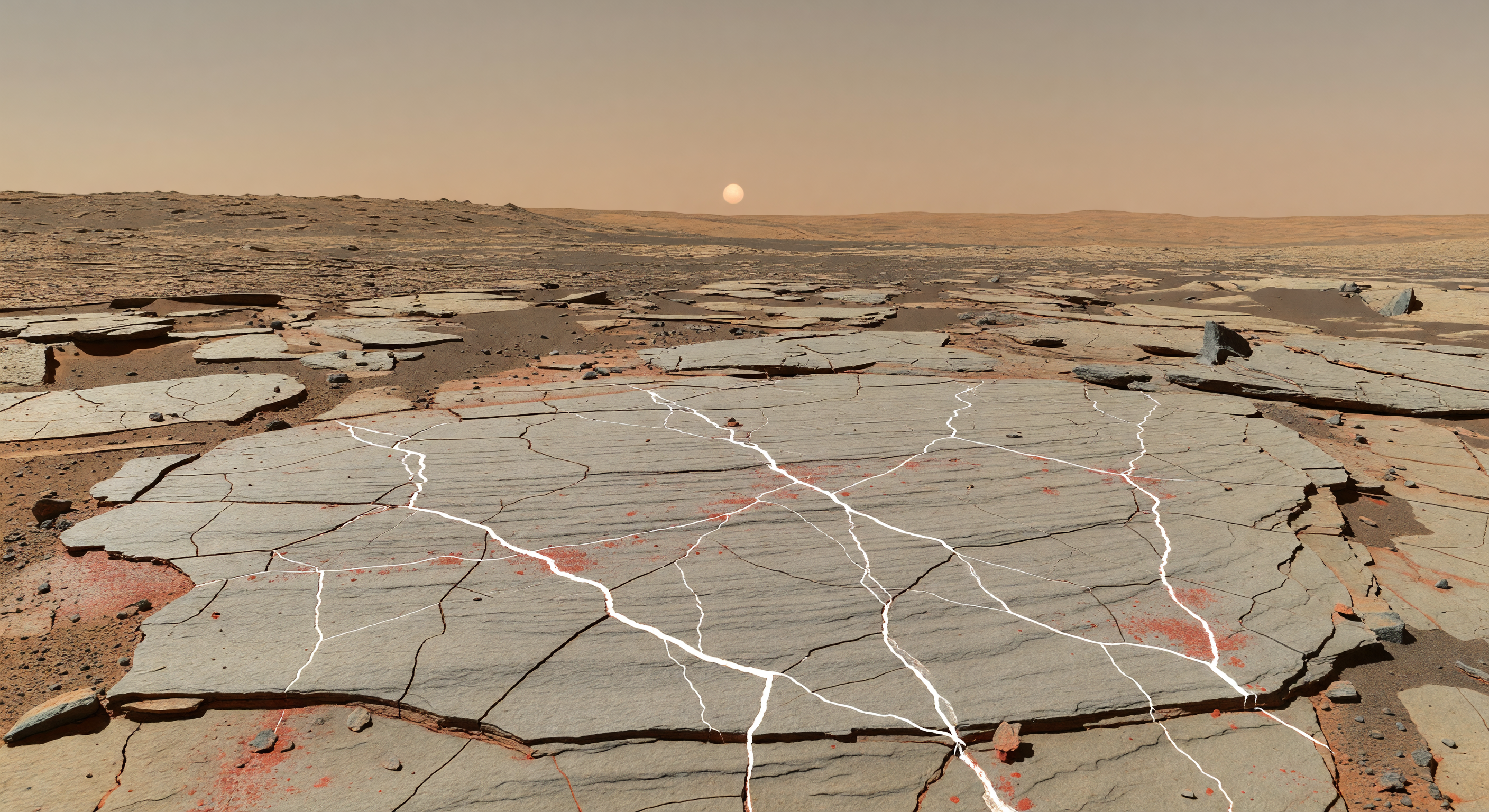 Mudstone Veins Close-Up