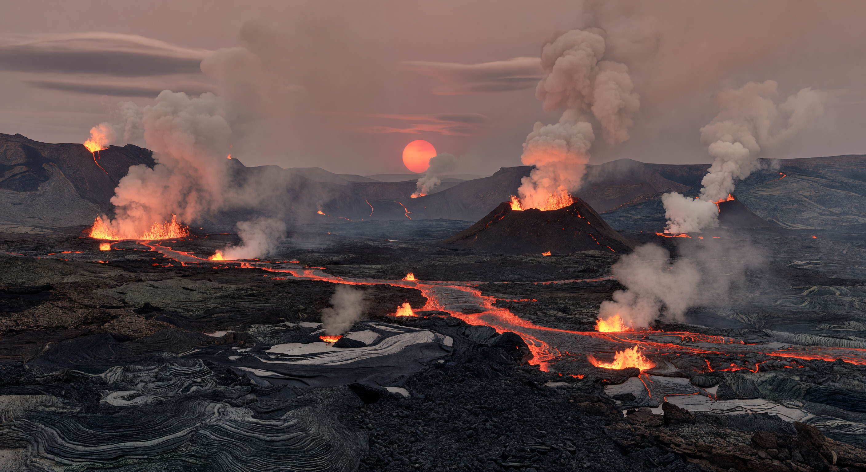 Basalt Rift Eruption