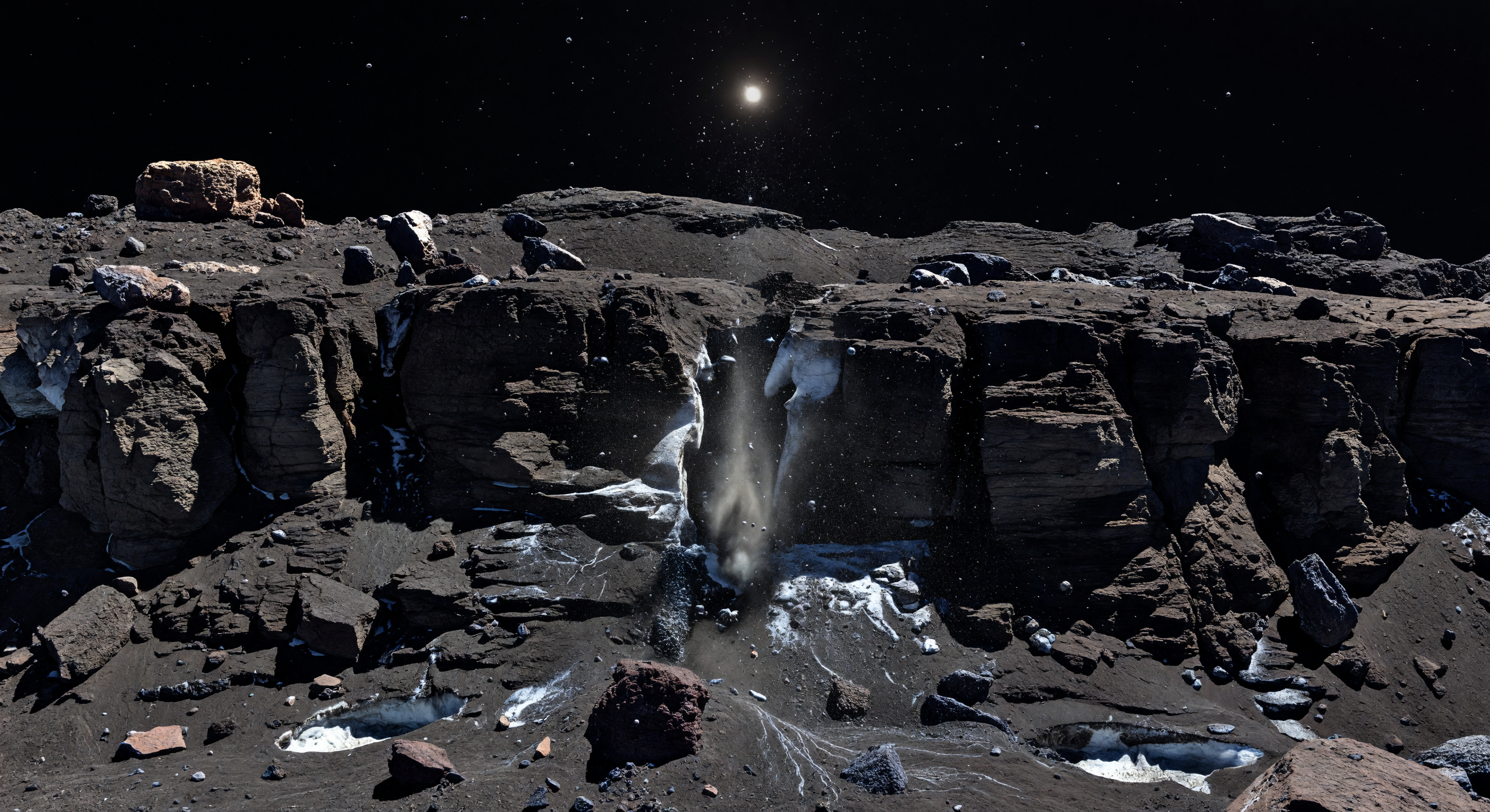 Cliff Vent in Eruption