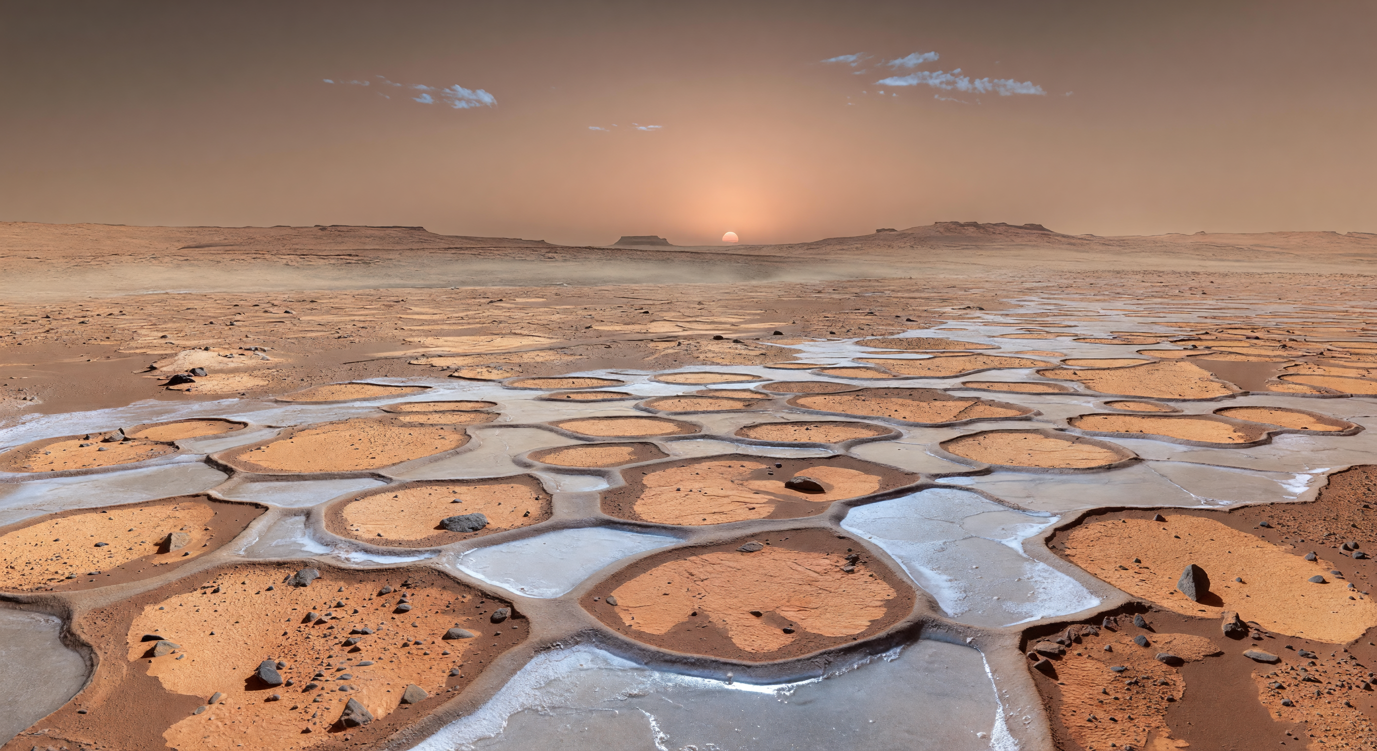 Ice-Rich Polygon Dawn