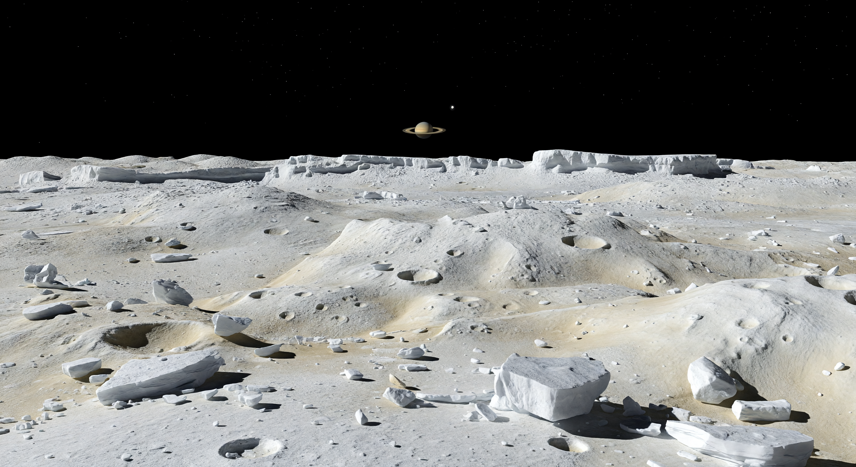 Saturn Above Highlands