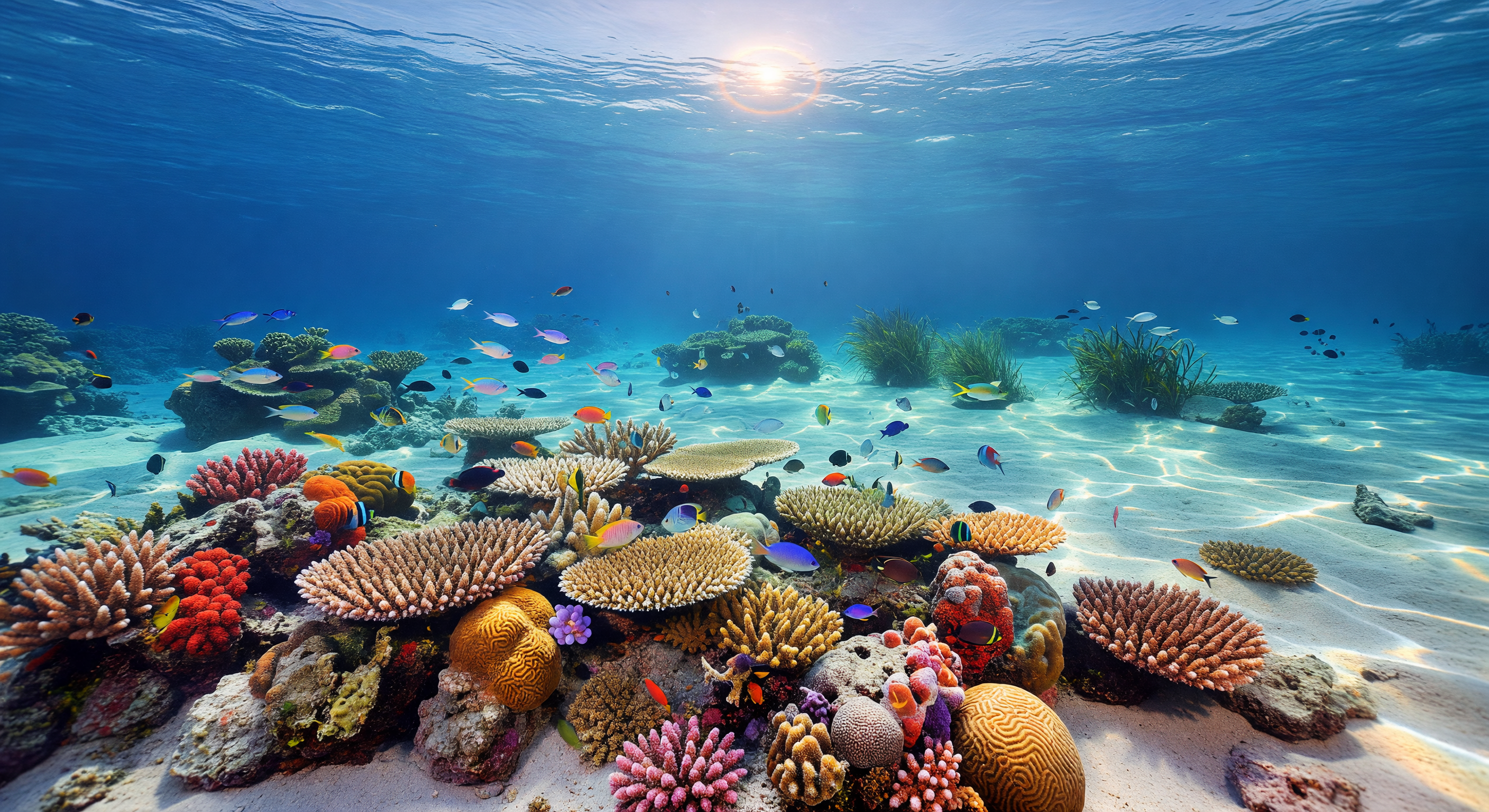 Coral Reef Underwater Perspective