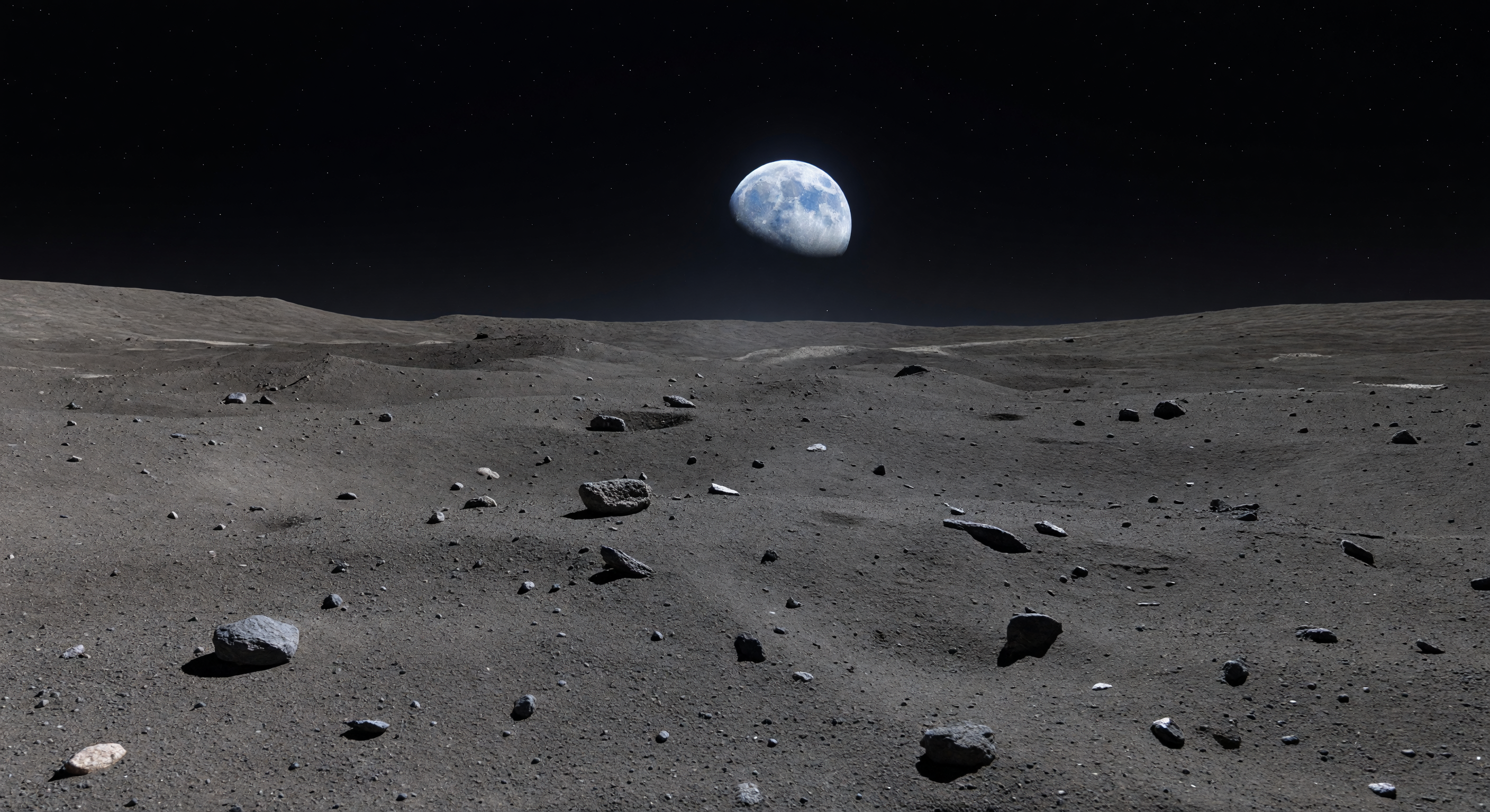 Earthshine Over Mare