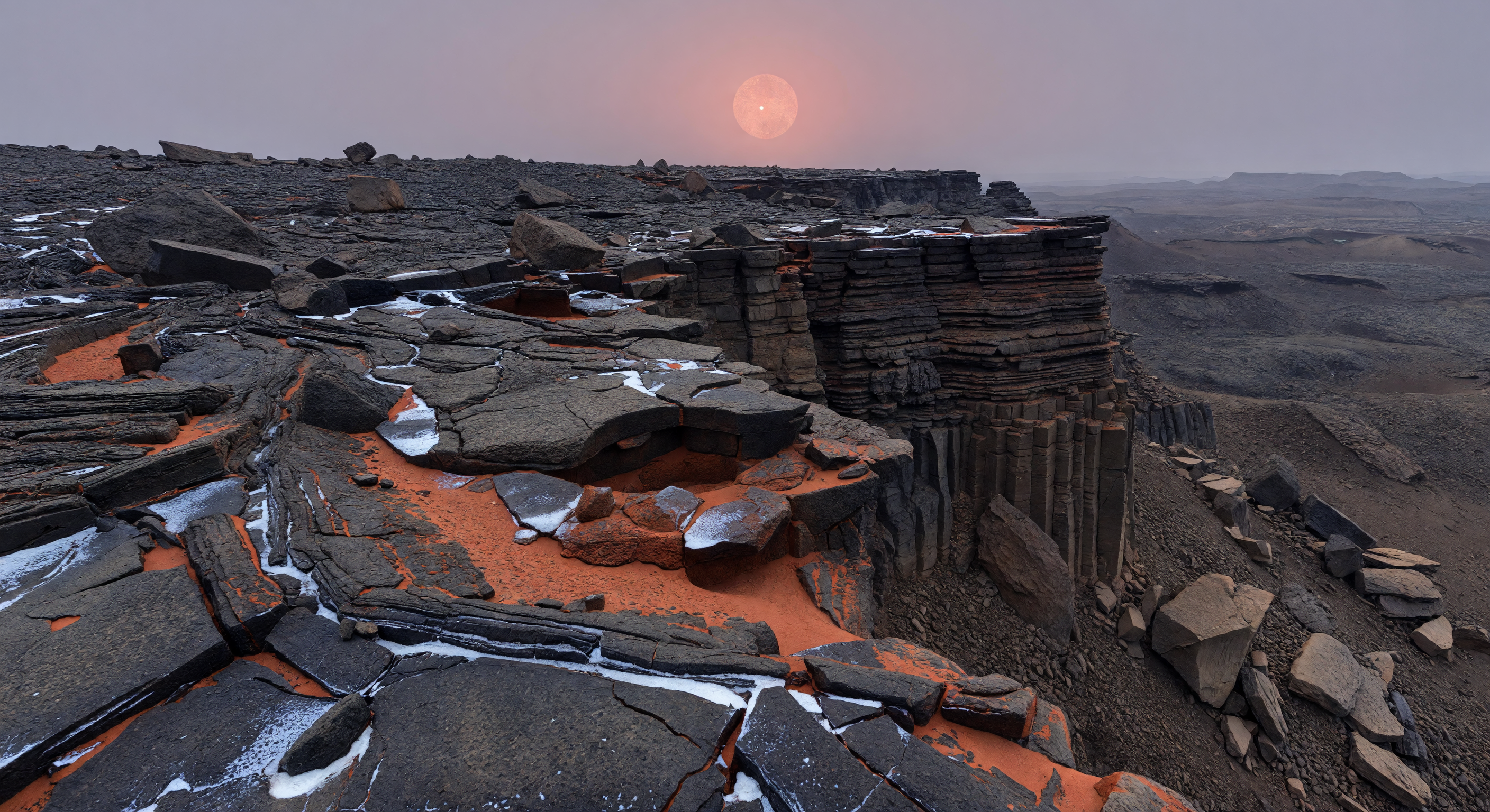 Basaltic Plateau Escarpment