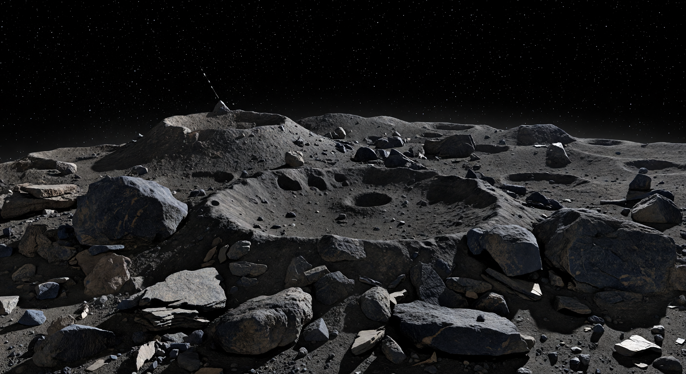 Polar Cratered Knolls