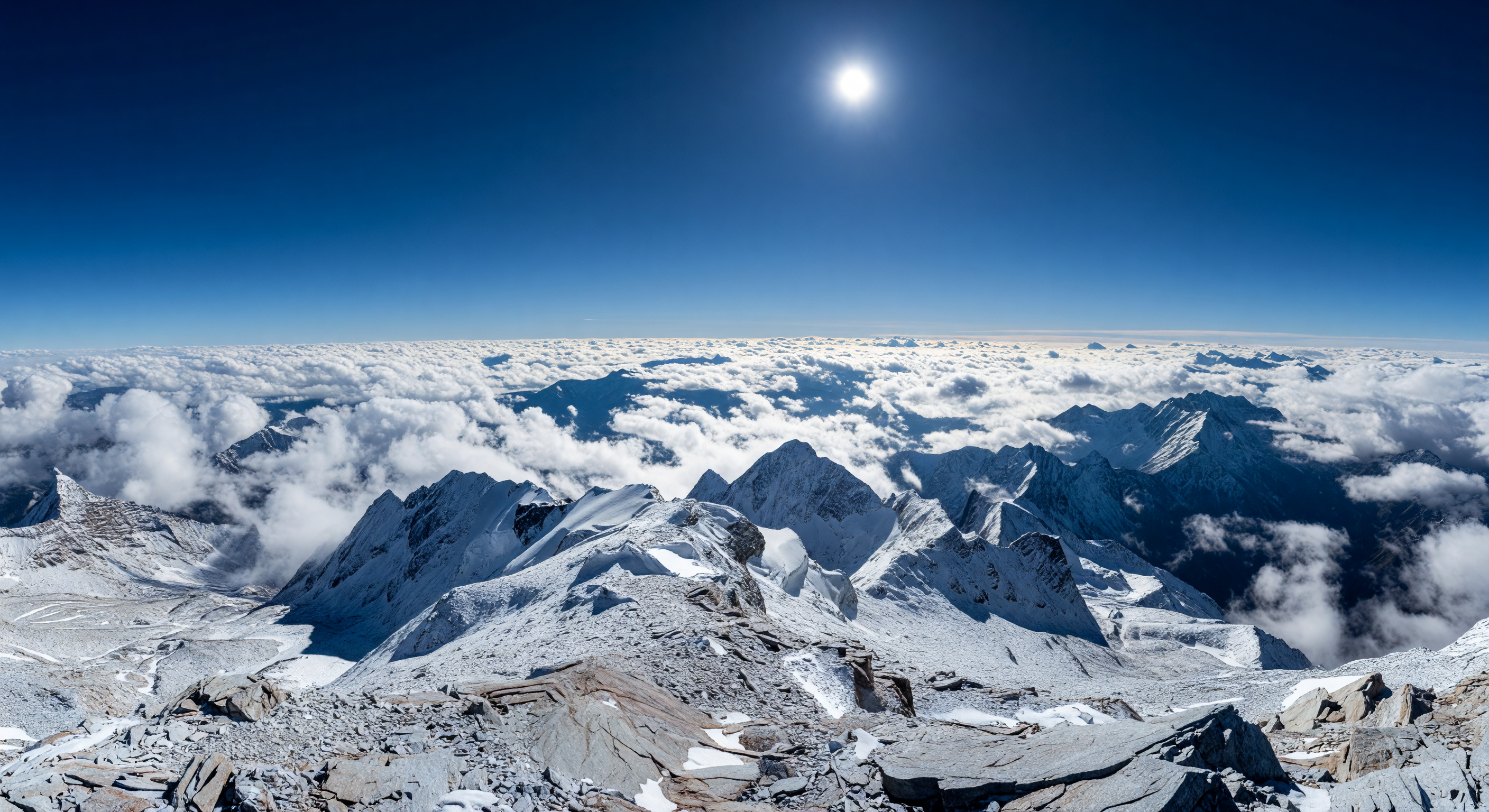 High Alpine Summit at Extreme Altitude
