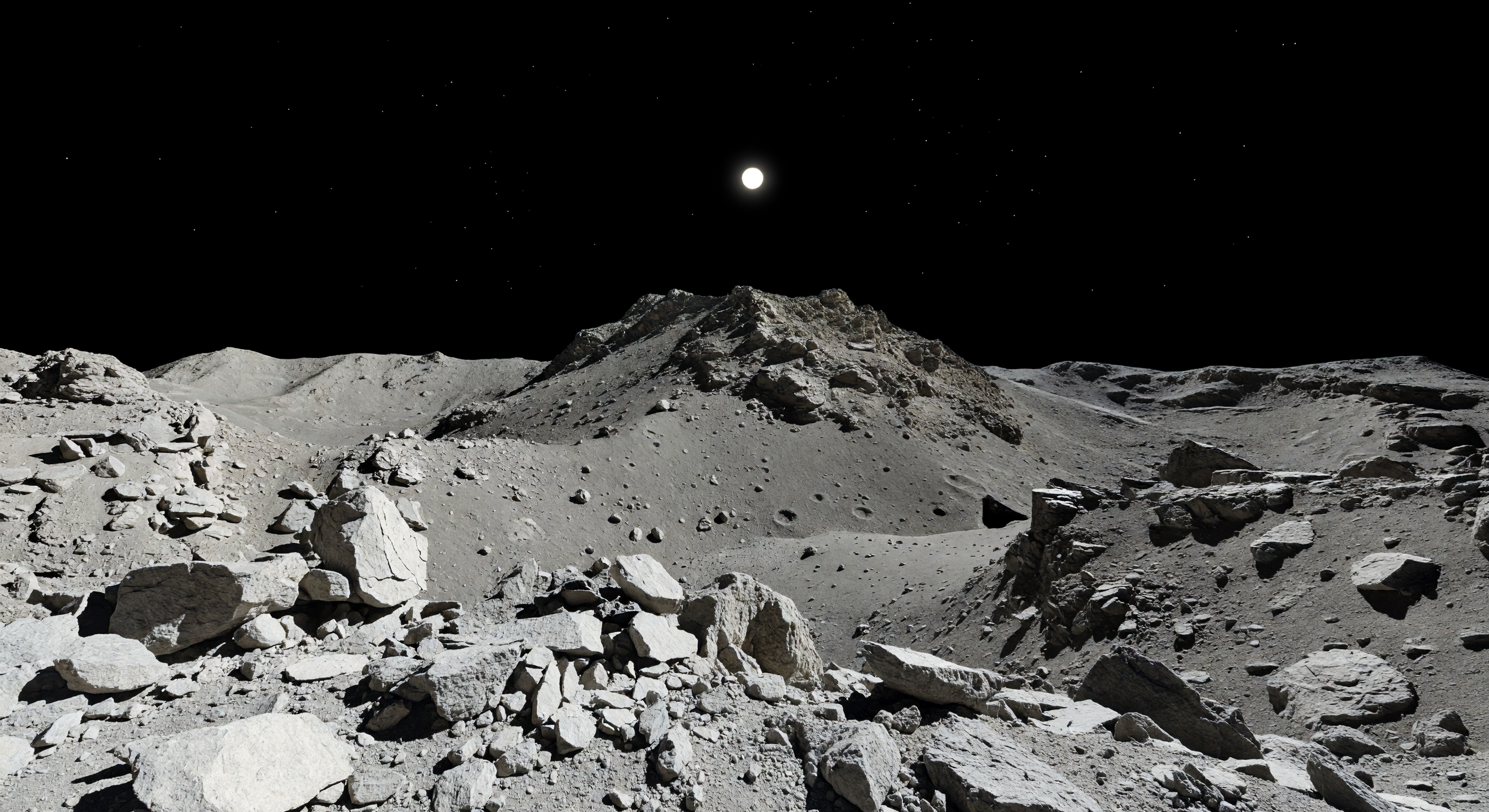 Rheasilvia Peak Foothills