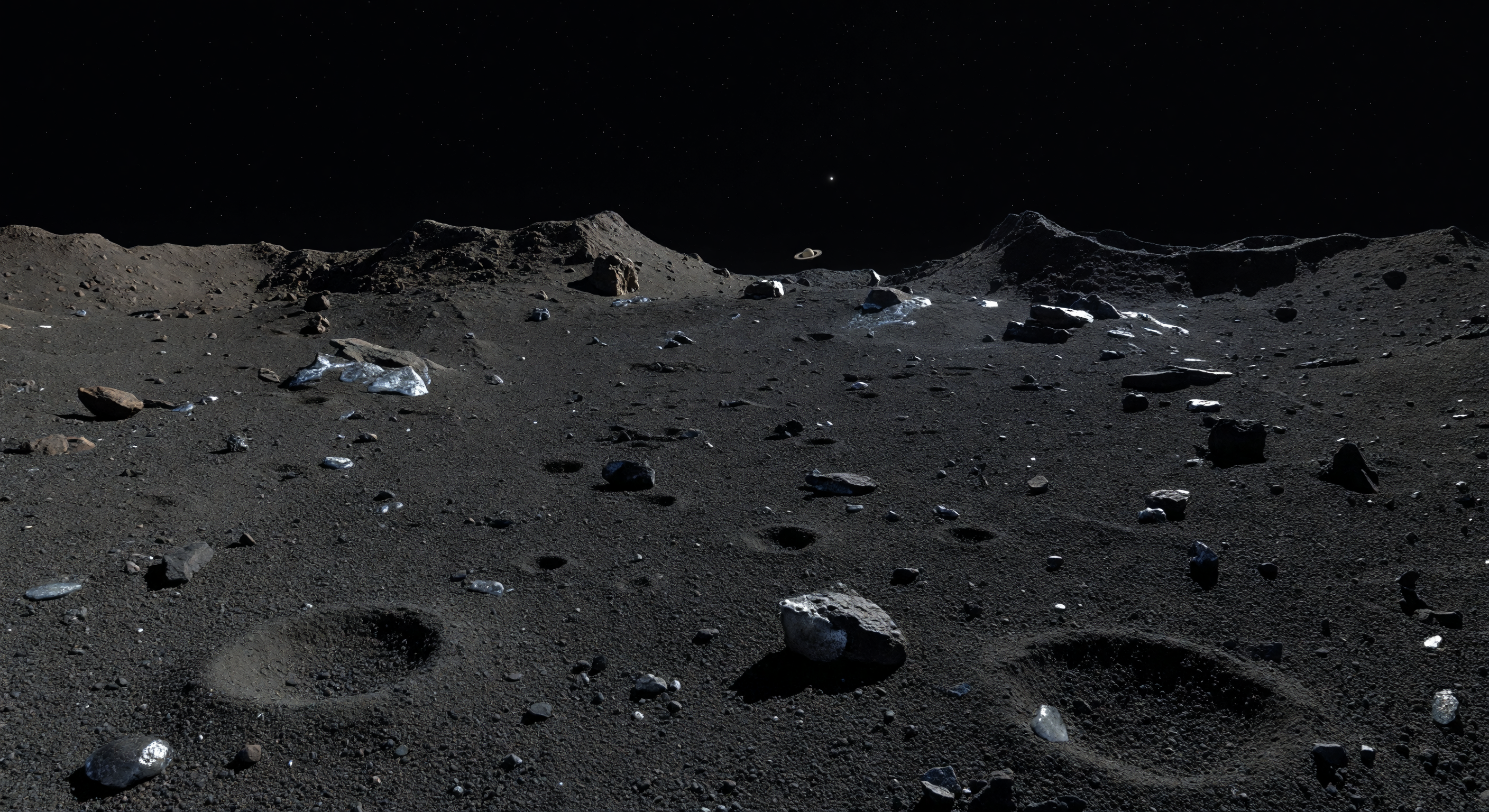 Microcrater Regolith Field