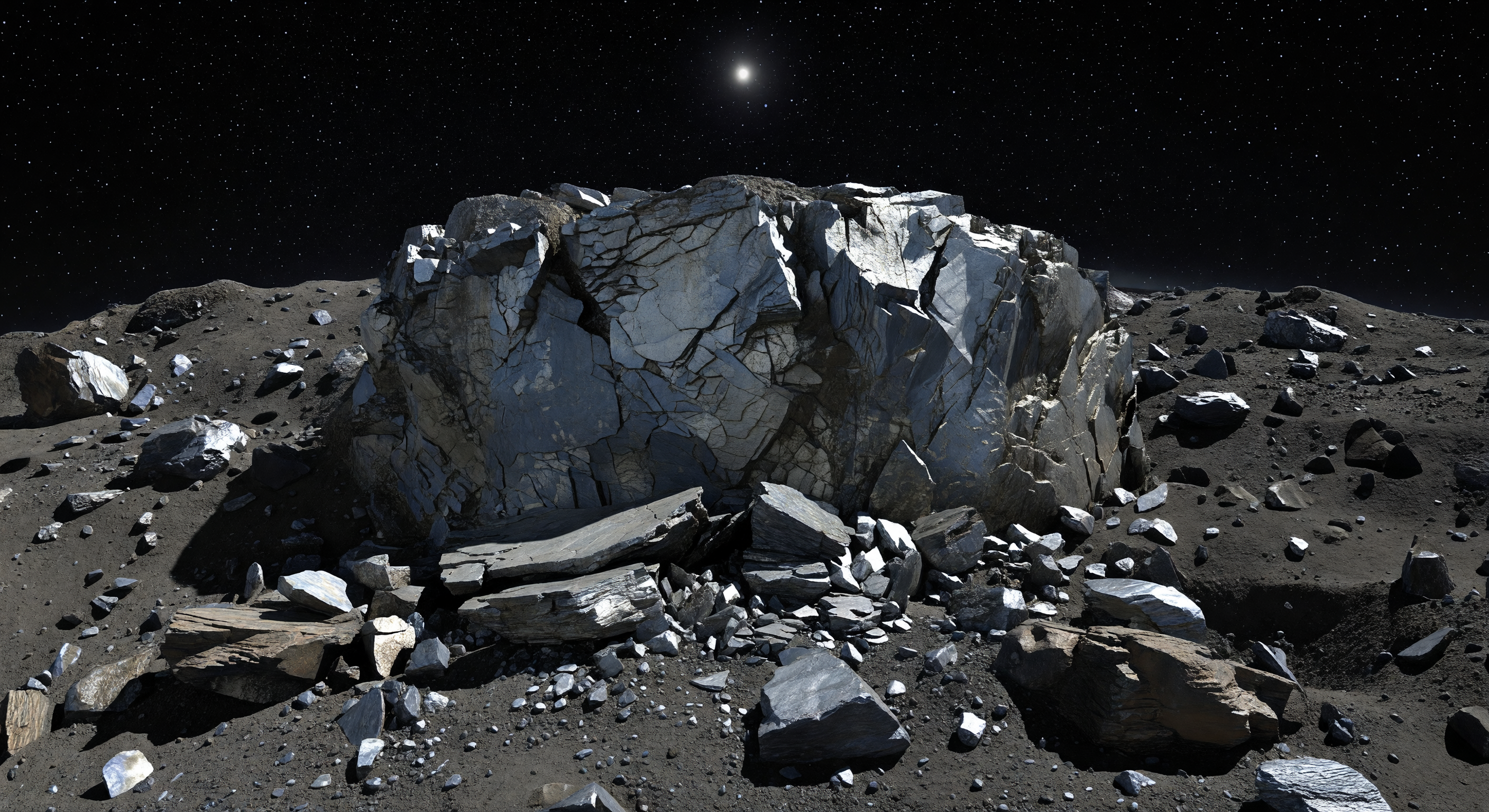 Towering Metallic Scarp