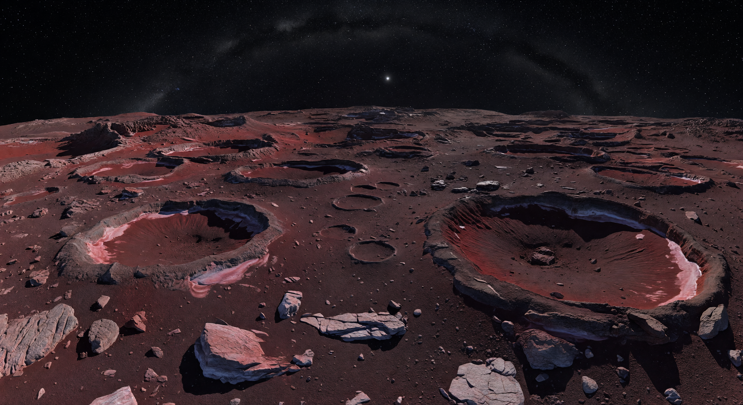 Ancient Red Cratered Uplands