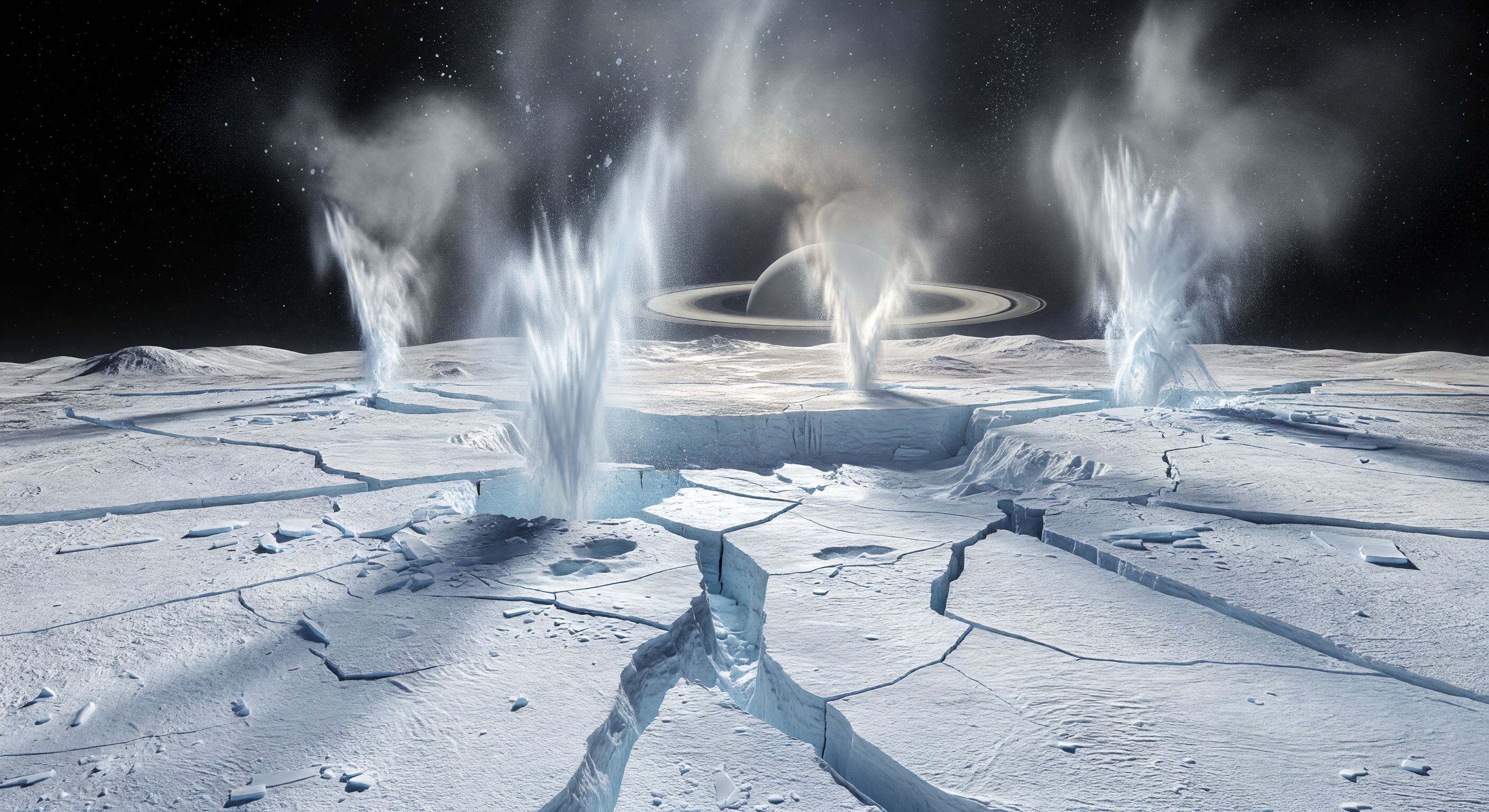 Backlit Geyser Field