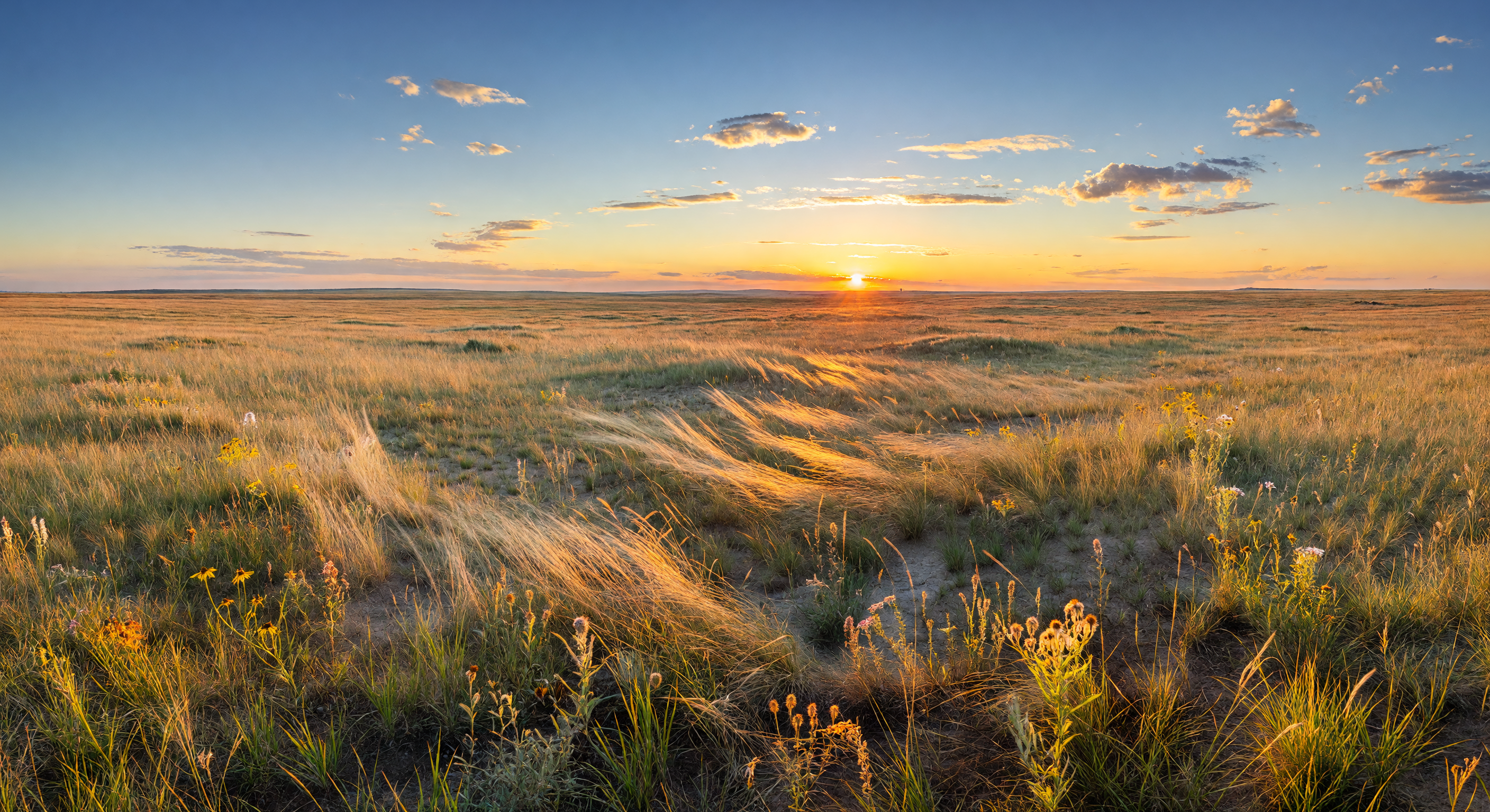 Great Plains Grassland at Golden Hour