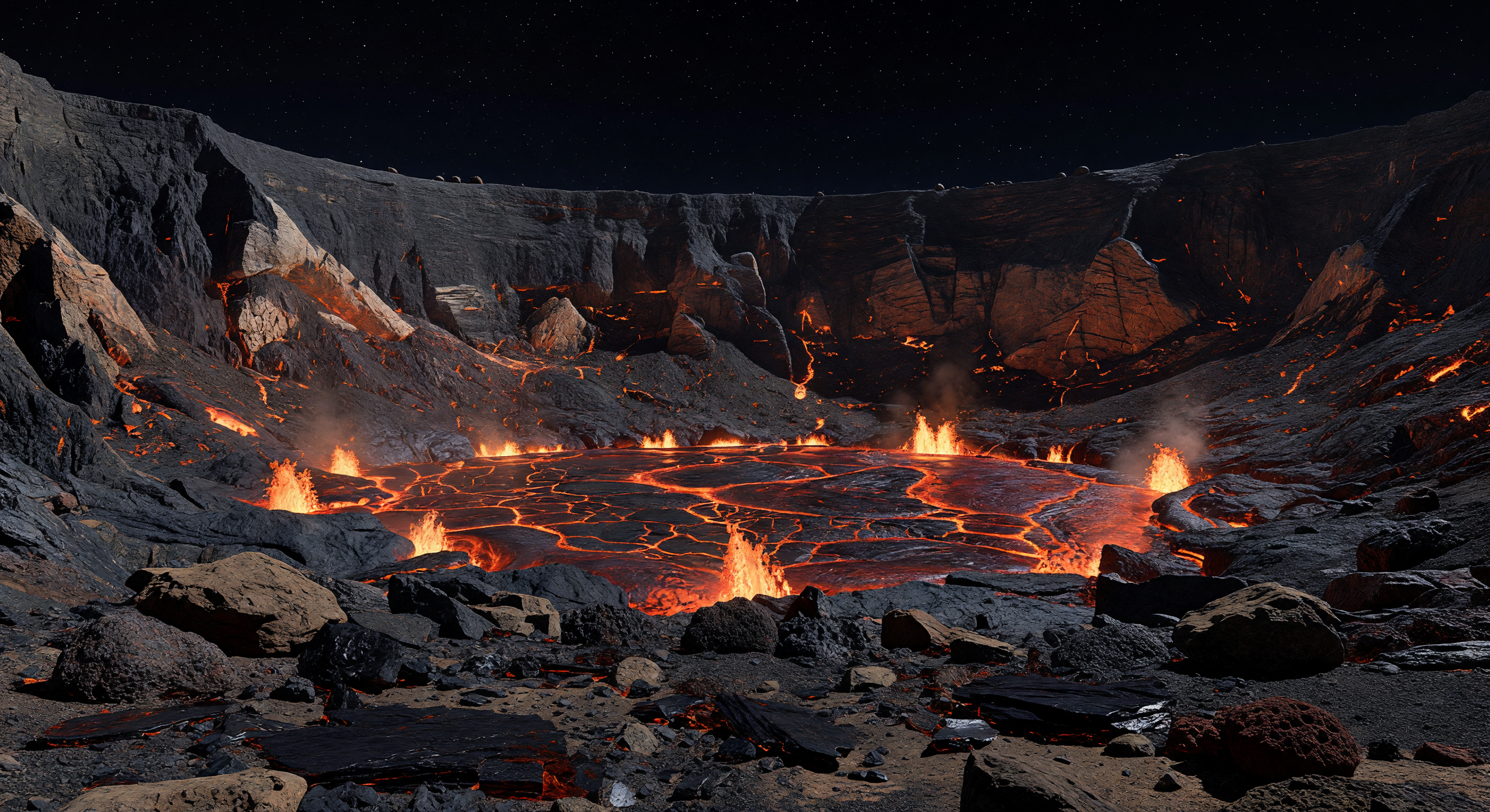 Nightside Caldera Lake